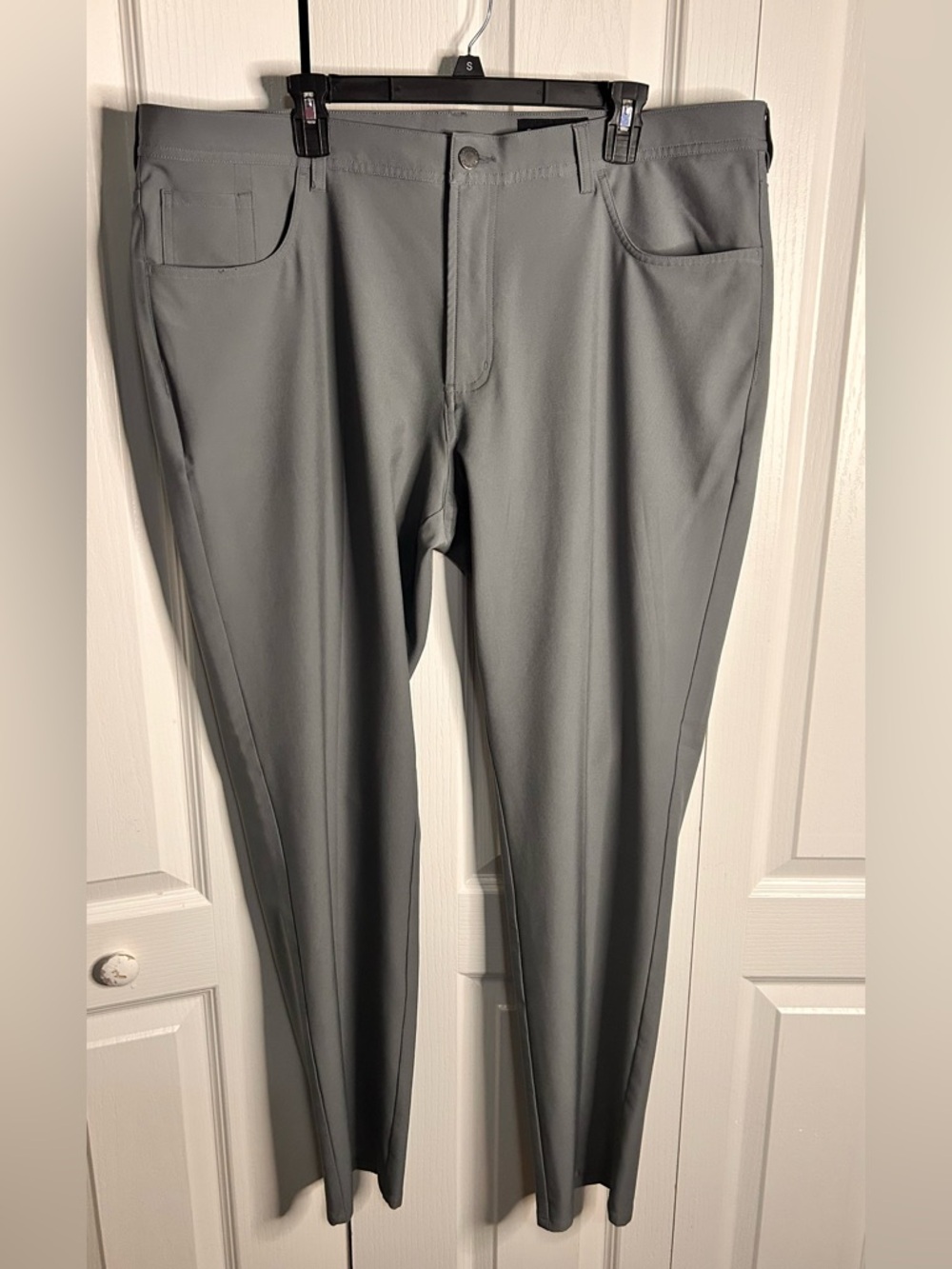 DUNNING Golf‎ Pants Mens Gray 40x32  Chinos Everbest Performance Stretch Dress